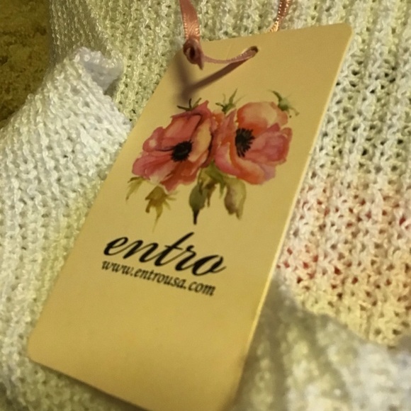 Oversized rainbow striped NWT v neck sweater - Picture 3 of 12